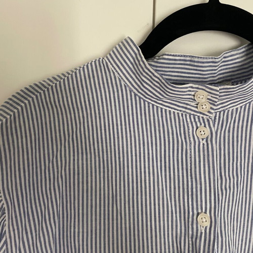 Badila striped long-sleeve shirt medium used, white blue