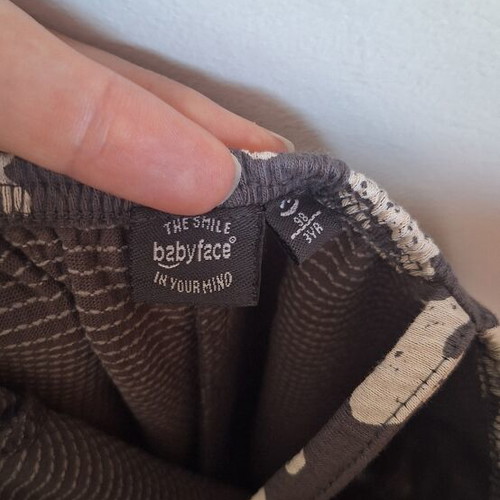Babyface jumpsuit size 98, like new, white and grey