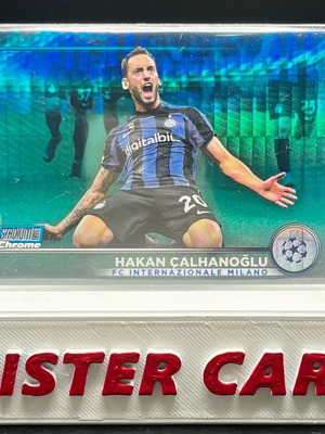 2022-23 Stadium Club Chrome HAKAN ÇALHANOĞLU Refractor Prism Blue κάρτα σαν καινούργια