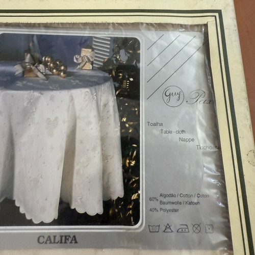 Guy Peixoto luxury tablecloths Califa and Jerusalem models