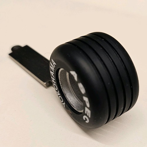 Yokohama F1 Tire Keychain like new, black and silver