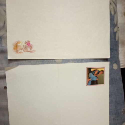 Letter papers used with designs, pack of 27 sheets