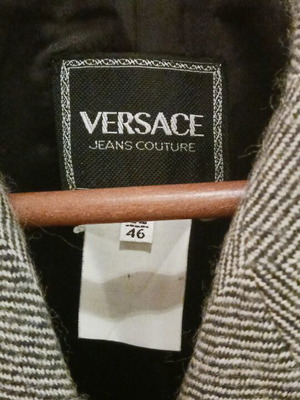 Versace μάλλινο σακάκι μεταχειρισμένο, λείπουν κουμπιά