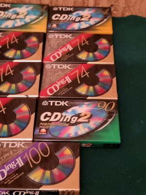 Tdk CDing Chrome Cassettes new, sealed