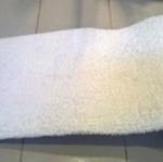 Anti-slip terry bath base used
