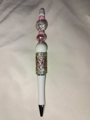 Handmade pens with beads and crystals, new