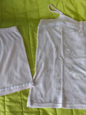 Pajama set of 2 pieces like new, cotton, pastel pink