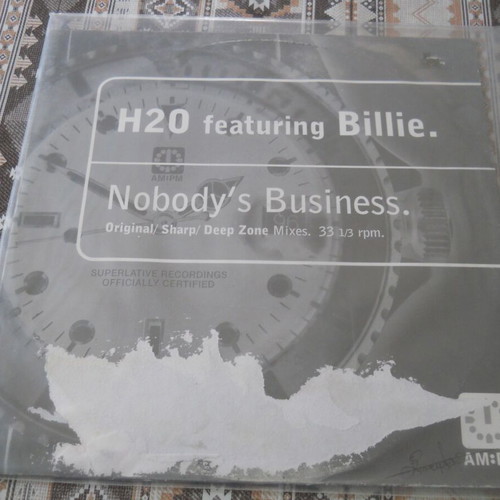 H2O Featuring Billie Nobody's Business vinyl used, electronic