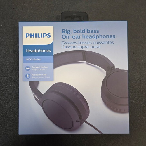 Philips Headphones 4000 Series TAH4105 new sealed wired