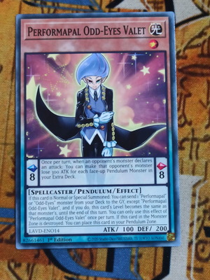Performapal Odd-Eyes Valet κάρτα εφέ Yu-Gi-Oh!