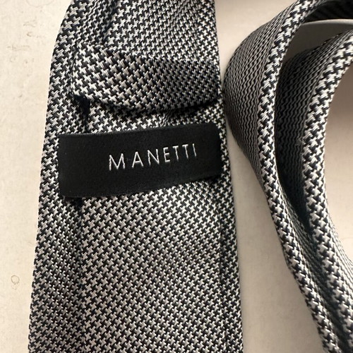 Manetti tie, grey