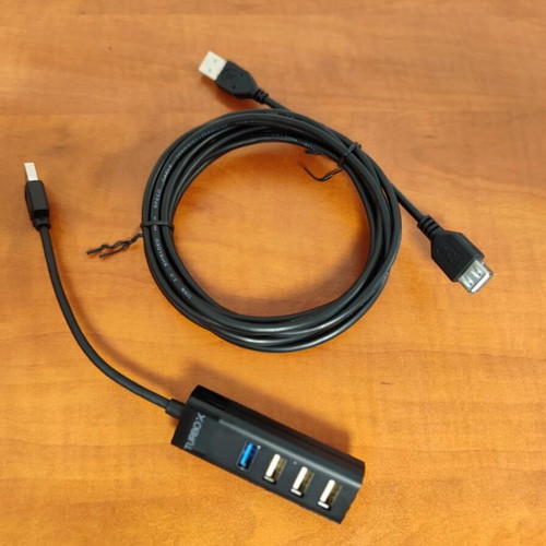 USB 4-Port Hub Turbo-X with 3m USB Extension like new