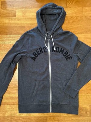 Abercrombie & Fitch zip hoodie grey size S like new