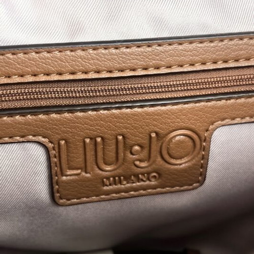 Liu Jo Milano Tote Bag New Cognac Shoulder Bag with Crossbody Strap