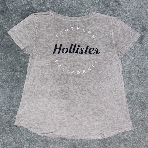Hollister California women grey T-shirt size Small like new