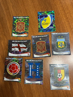Shiny Panini Stickers FIFA World Cup 2014 like new