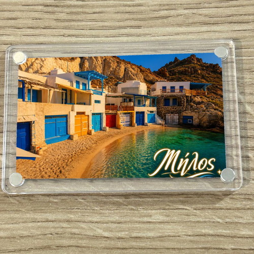 Acrylic fridge magnet 6x9cm – Milos, Greek Summer collection