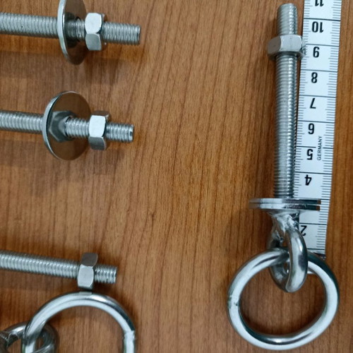 Maps with ring inox aisi 316 new, pack of 9 pieces