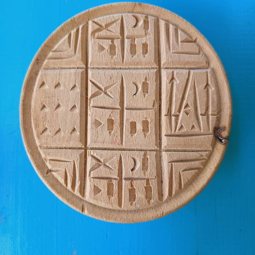 Wooden prosphoro stamp diameter 10.8 cm like new