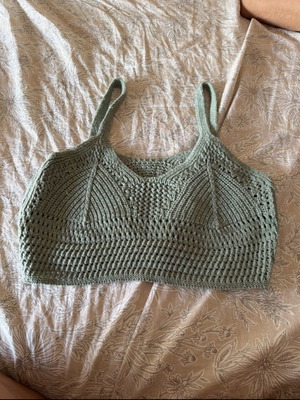 Crop top new, green, one size