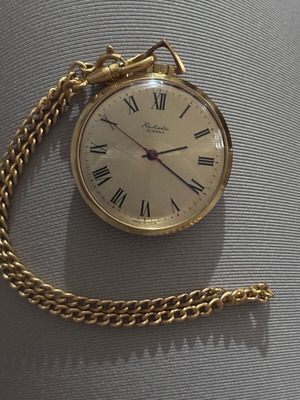 Ρολόι τσέπης Raketa μεταχειρισμένο, 19 Jewels, κουρδιστό, χρυσαφί