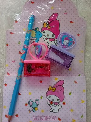 Vintage Sanrio My Melody stationery set 2004, sealed