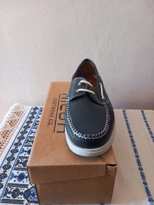 Αντρικά δερμάτινα παπούτσια Nicon Footwear Co. καινούργια, μέγεθος 45, μπλε