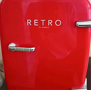 Mini ψυγείο κόκκινο Retro