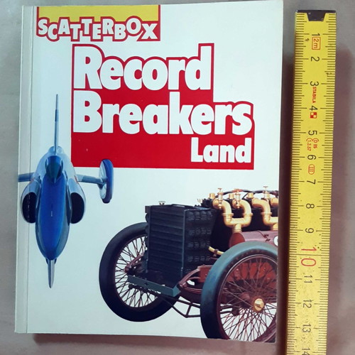 Scatterbox Record Breakers Land used pocket book with record-breaking cars