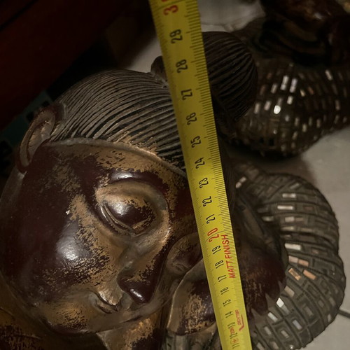 Decorative monk and Buddhist figurines used