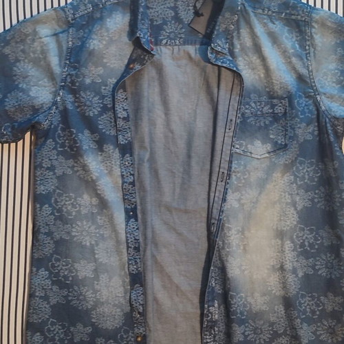 Denim shirt Brave Soul new, floral paisley pattern, size M