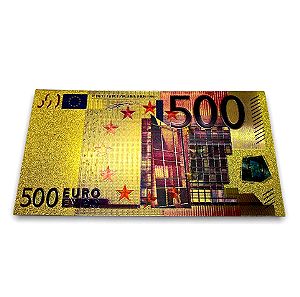Αναμνηστικό χαρτονόμισμα 500 ευρώ επιχρυσο για συλλέκτες