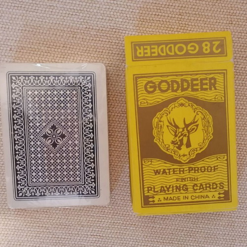 Goddeer Playing Cards new, vintage waterproof with gold edges