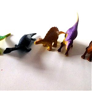 Πακέτο 6τεμ. Δεινόσαυροι Φιγούρες (1μεσαία + 5 μικρές)  φιγούρες ζώα