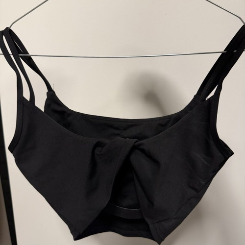 Black top with padding, size XS