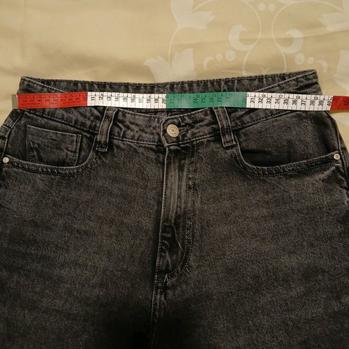 Zara women's jeans used, size L, dark gray