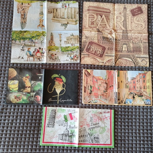 Napkins for decoupage or collection, pack of 30, like new