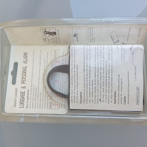 Personal alarm vintage sealed in box, new