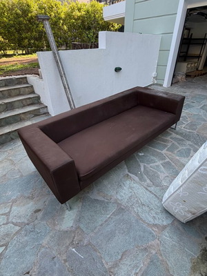 Sofa three-seater and single used