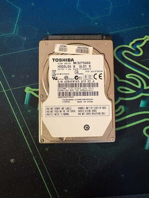 Toshiba MK3275GSX 320GB SATA Laptop HDD σαν καινούργιο, 2.5”