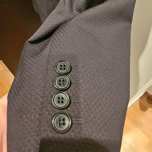 Prince Oliver men's suit black anthracite like new, size 52