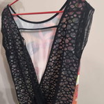 Blouse with sexy back