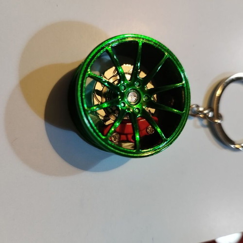 Car wheel keychain new unused