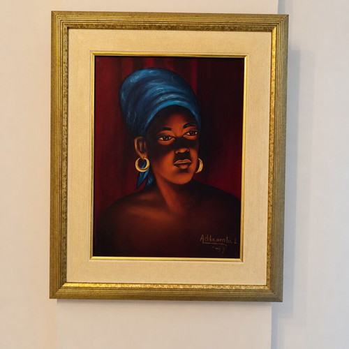 Framed portrait of an African woman like new