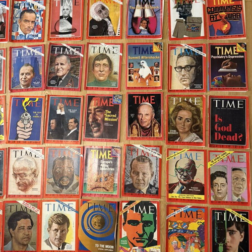 Time magazine vintage collection used, 49 issues from 60s and 70s