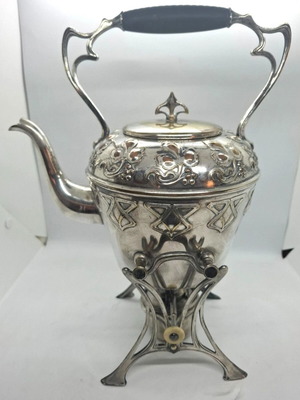 Vintage Art Nouveau WMF τσαγιέρα επινικελωμένη μεταχειρισμένη