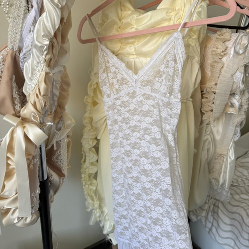 White Lace Nightgown Vintage used, size S