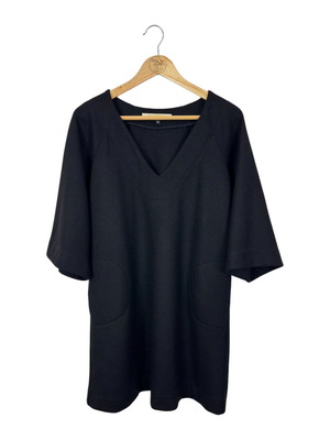 Diane Von Furstenberg вълнена рокля като ново, размер 10/L, черна