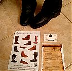  Μπότες ψηλές, κλασσικό ρετρό ιππασίας, γνήσιο δέρμα, "πειρατικό"ύφος/τεχνοτροπία, Νο43.