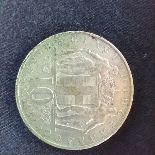Set of 5 and 10 Drachma coins 1966 and 1968